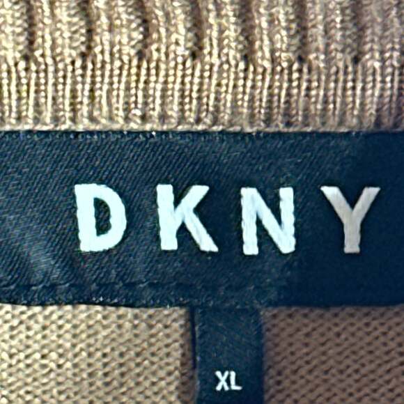 DKNY Womens Colorblock Pullover Sweater,, Beige, X-Large - - 41600302, - Picture 5 of 9